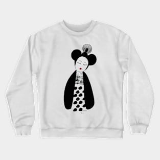 Geisha Drawing Crewneck Sweatshirt